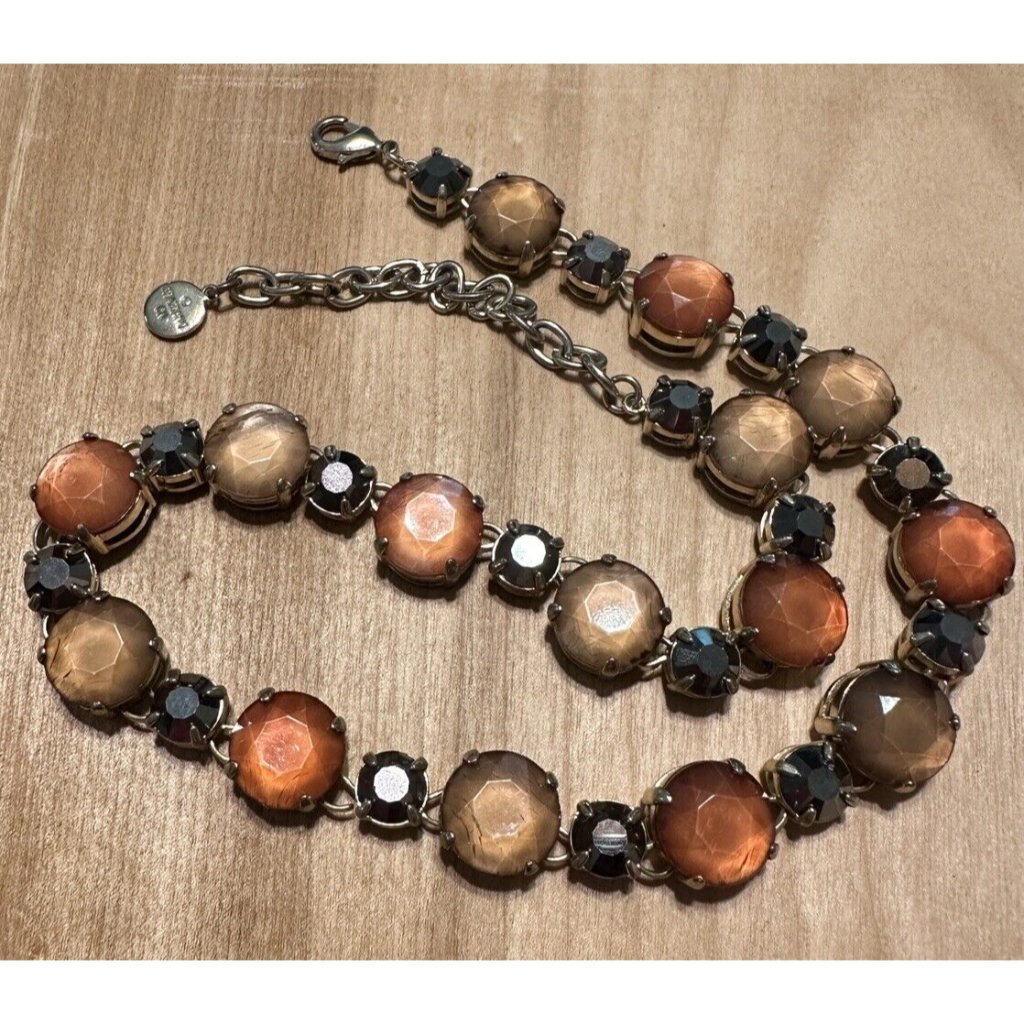Rj Graziano Gold-Tone Multi-Color Rhinestone Statement Necklace 20 25$